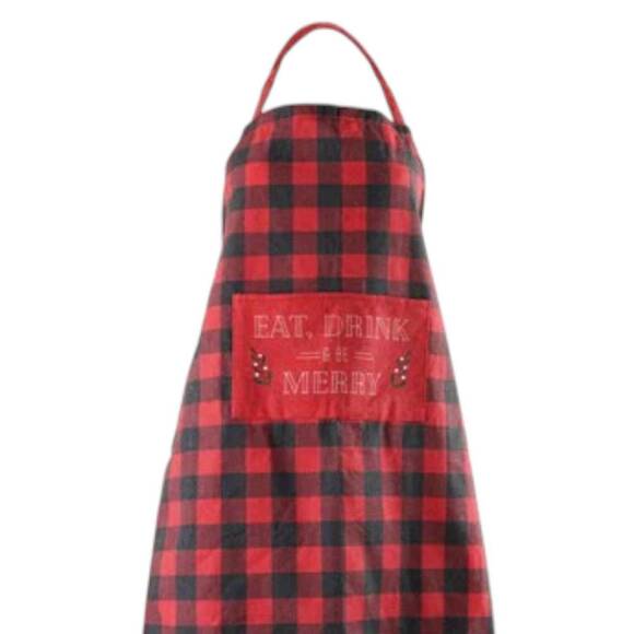 NEW KRUMBS KITCHEN holiday aprons in eat drink & be merry - Picture 2 of 2